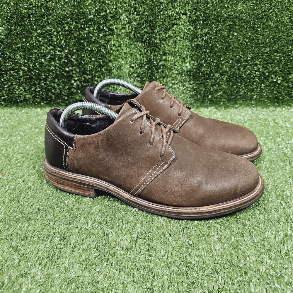 Naot Chief Walnut Brown Leather Oxford Casual Shoes Mens Size EU 41 US 8